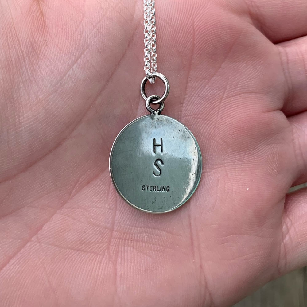Sterling Silver Moonstone Rays Necklace - Picture 4 of 4